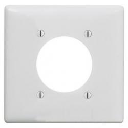 WALLPLATE, 2-G, 2.15IN OPNG, WH